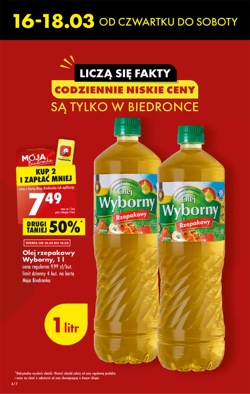 Gazetka promocyjna Biedronka - ważna 16.03 do 22.03.2023 - strona 6 - produkty: Dron, Olej, Olej rzepakowy, Sok