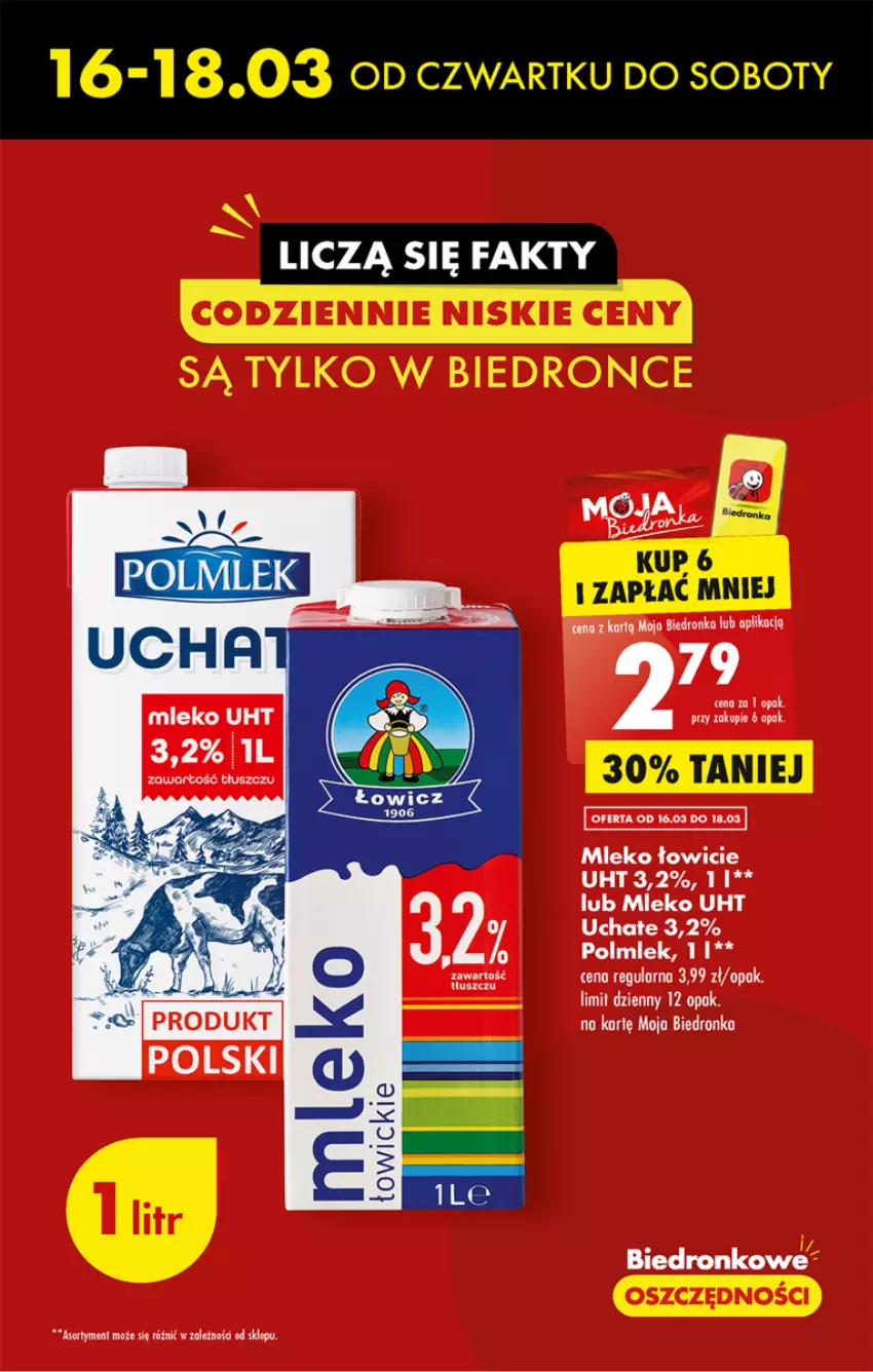 Gazetka promocyjna Biedronka - ważna 16.03 do 22.03.2023 - strona 7 - produkty: Dron, Mleko, POLMLEK