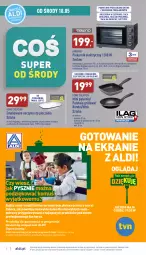 Gazetka promocyjna Aldi - Zaplanuj zakupy wcześniej - Gazetka - ważna od 21.05 do 21.05.2022 - strona 7 - produkty: Piec, Ser, Por, Gra, Patelnia grillowa, Taca, Szczypce, Piekarnik, Patelnia, Grill, Drzwi, Rondel