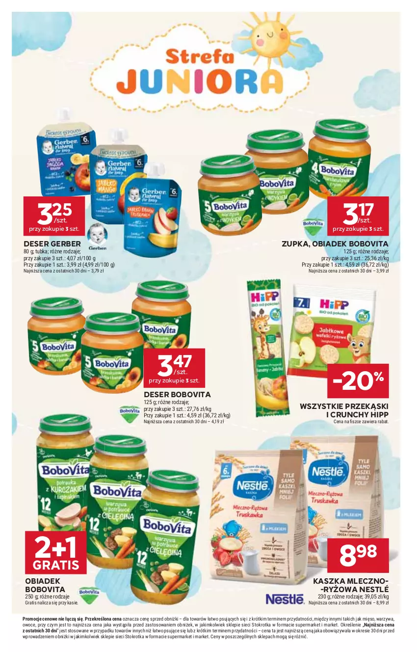 Gazetka promocyjna Stokrotka - Supermarket - ważna 16.10 do 22.10.2025 - strona 38 - produkty: BoboVita, Deser, Gerber, Gra, HiPP, Mięso, Nestlé, Owoce, Ryż, Ser, Warzywa