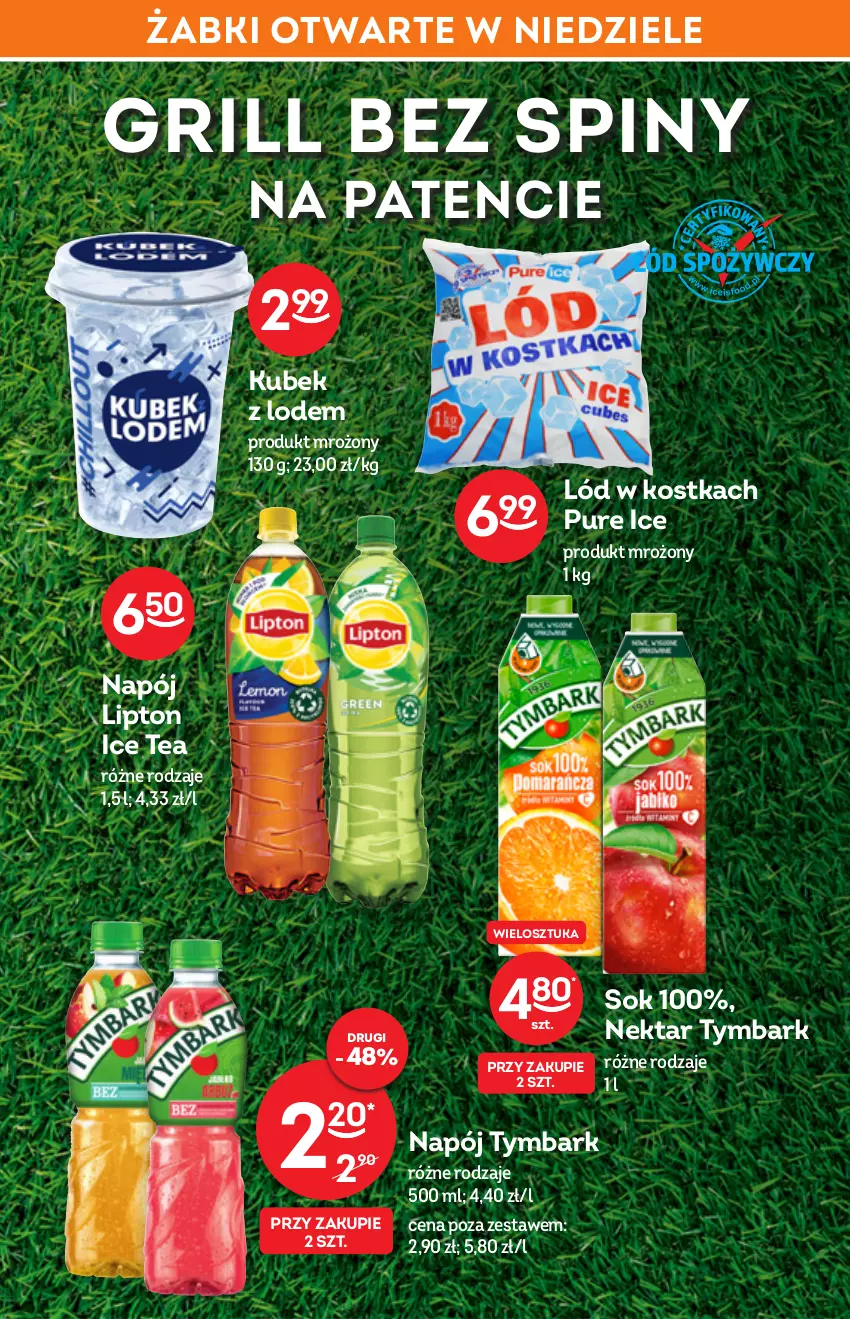 Gazetka promocyjna Żabka - ważna 25.05 do 07.06.2022 - strona 10 - produkty: Grill, Ice tea, Kubek, Lipton, Napój, Nektar, Pur, Sok, Tymbark