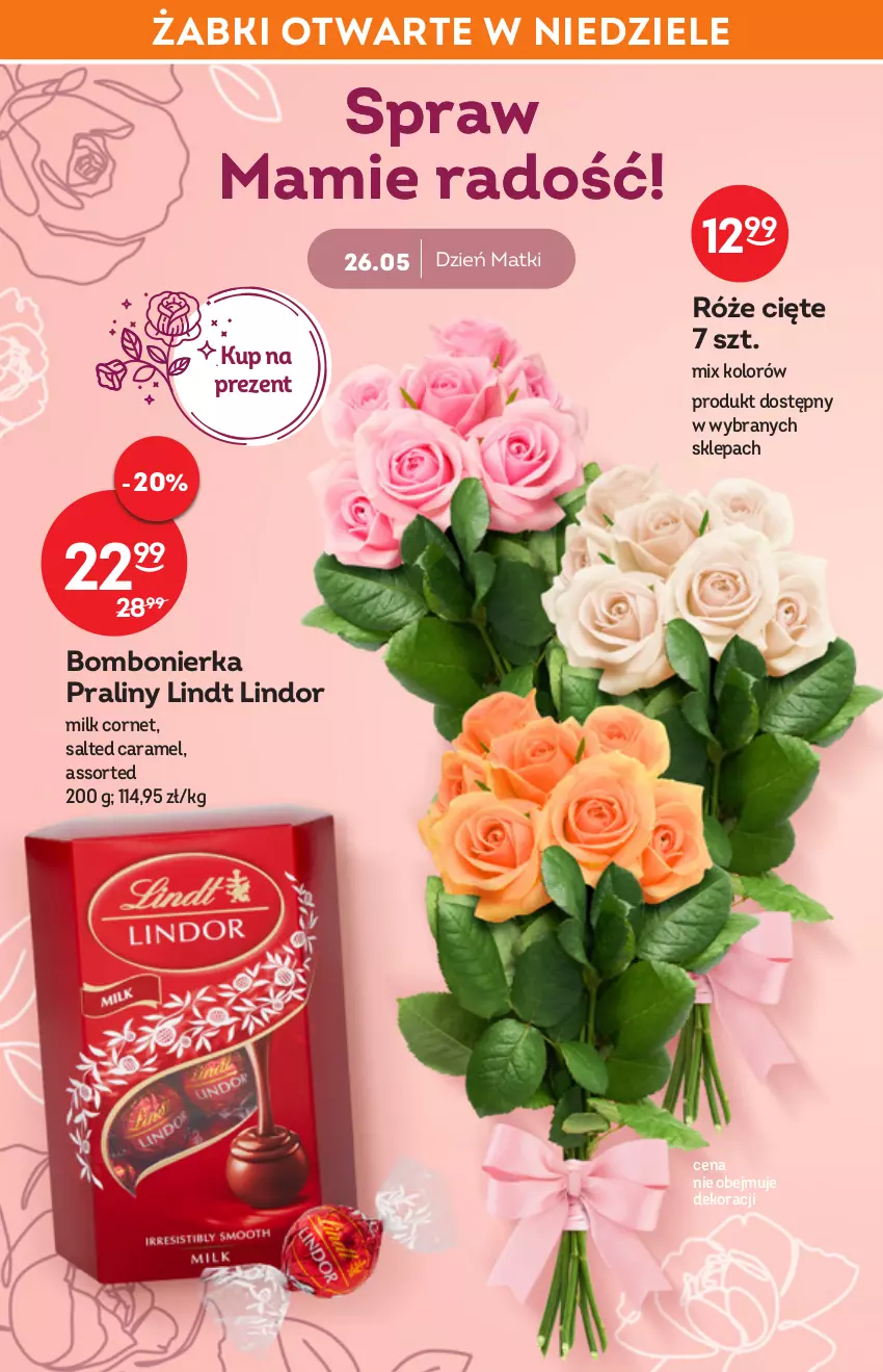 Gazetka promocyjna Żabka - ważna 25.05 do 07.06.2022 - strona 30 - produkty: Lindor, Lindt, Praliny