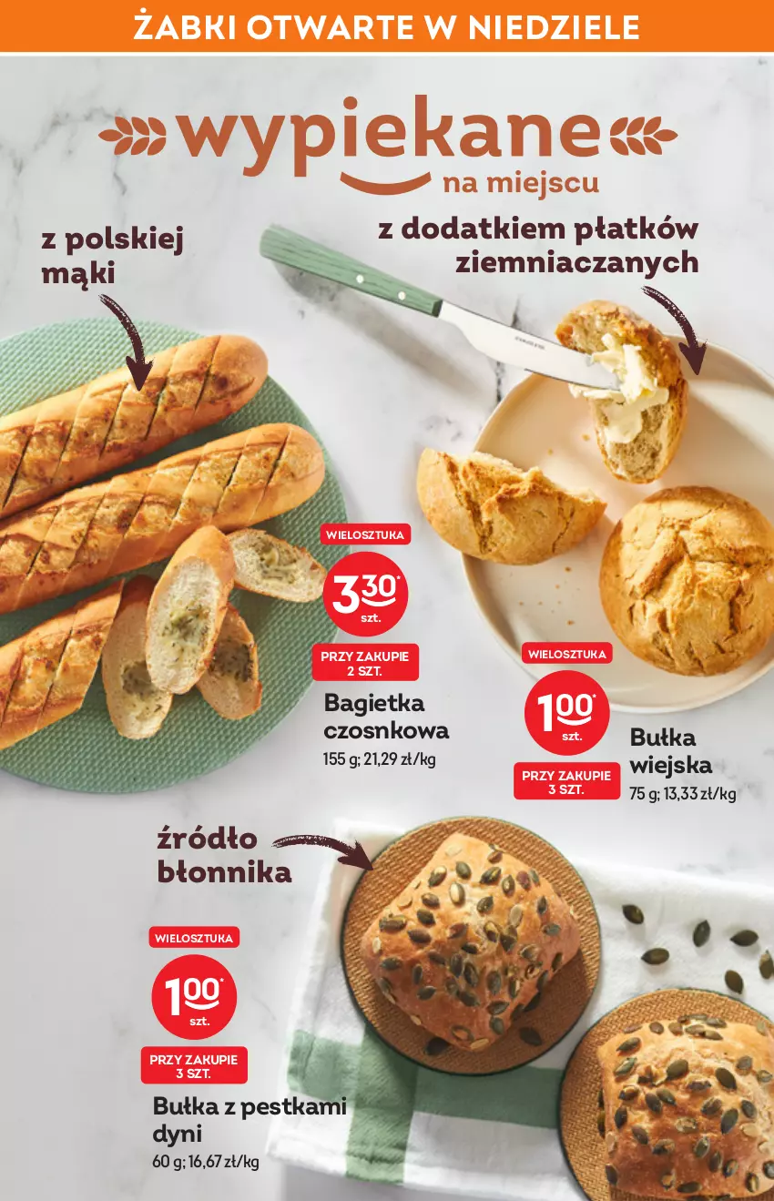 Gazetka promocyjna Żabka - ważna 25.05 do 07.06.2022 - strona 32 - produkty: Bagietka, Bagietka czosnkowa, Bułka