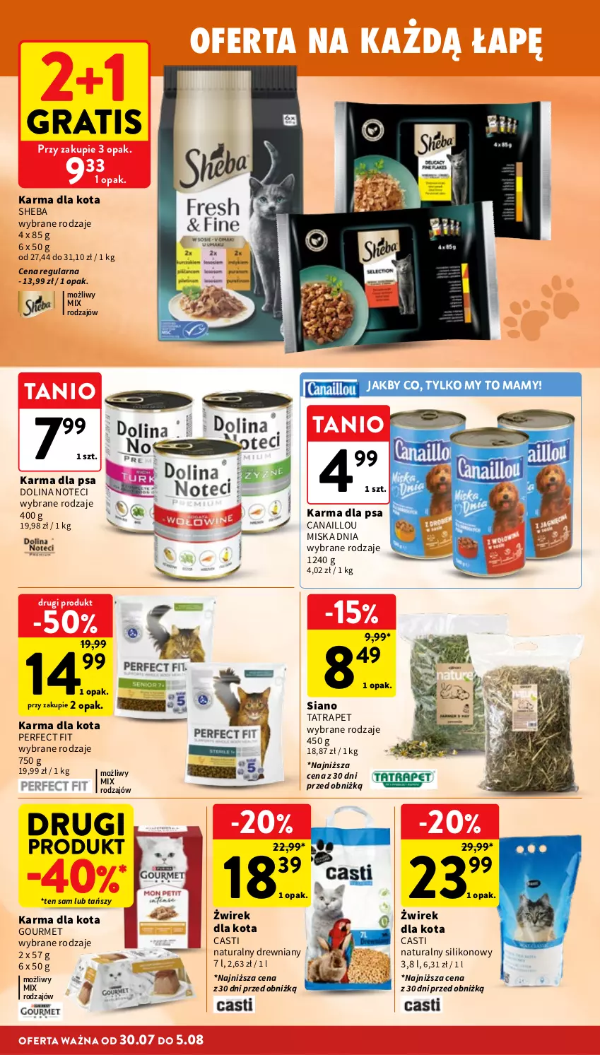Gazetka promocyjna Intermarche - Gazetka Intermarche - ważna 30.07 do 05.08.2026 - strona 36 - produkty: Canaillou, Gra, Miska, Sheba, Tatra