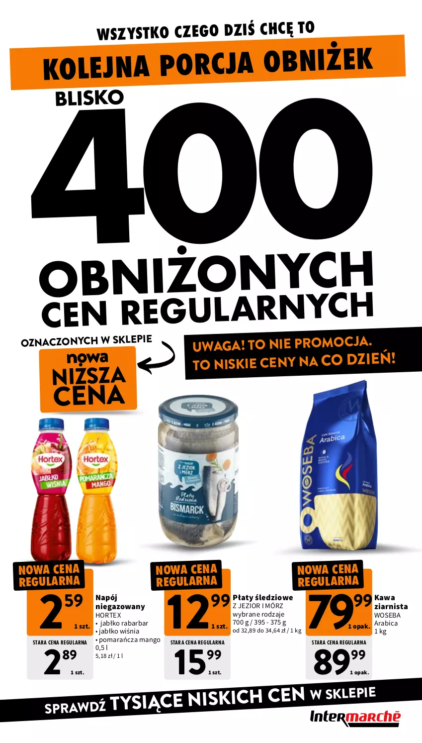 Gazetka promocyjna Intermarche - Gazetka Intermarche - ważna 30.07 do 05.08.2026 - strona 7 - produkty: BIC, Hortex, Kawa, Kawa ziarnista, Mango, Napój, Napój niegazowany, Płaty śledziowe, Por, Waga, Woseba