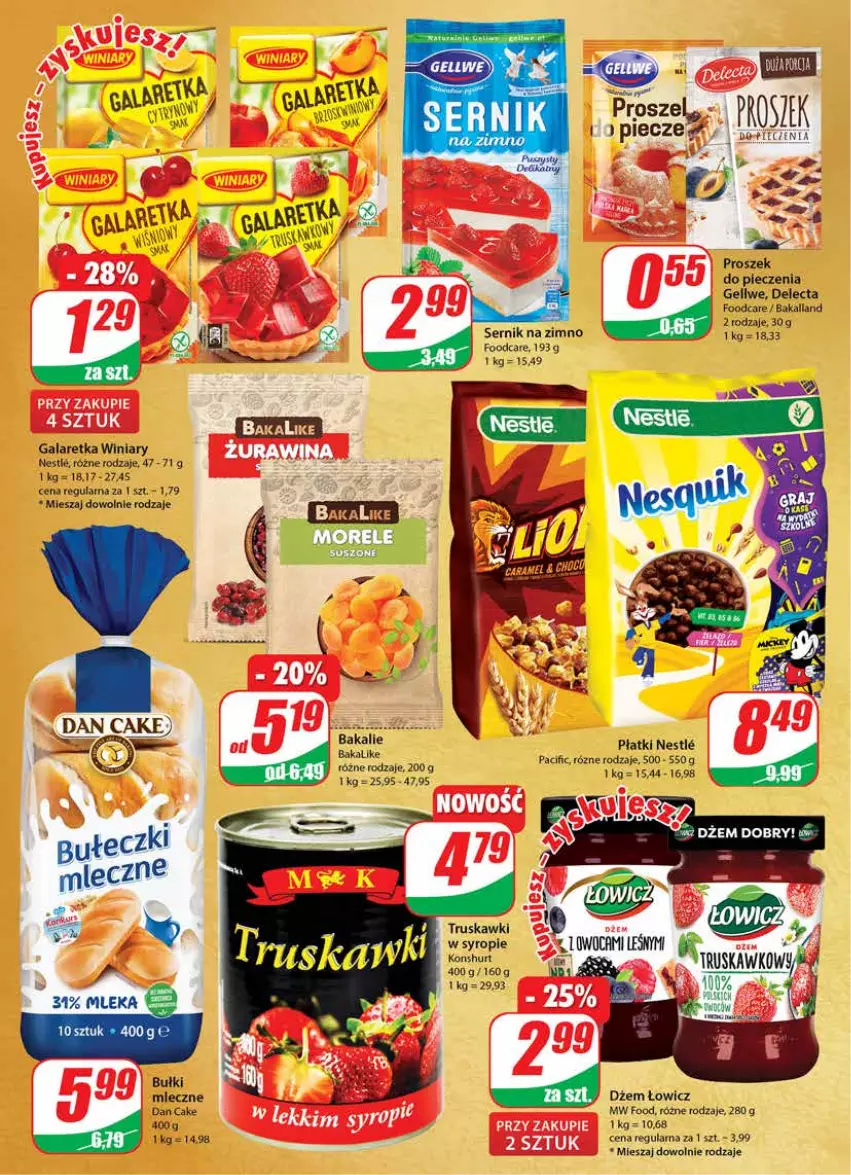 Gazetka promocyjna Dino - Gazetka - ważna 25.08 do 31.08.2021 - strona 6 - produkty: Bakalland, Cif, Dan Cake, Delecta, Dżem, Gala, Galaretka, Piec, Proszek do pieczenia, Pur, Ser, Truskawki, Winiary