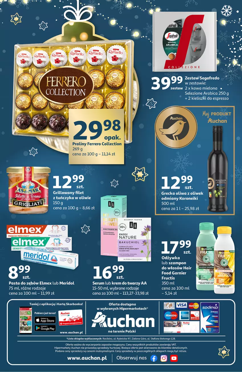 Gazetka promocyjna Auchan - Magia Produktów Hipermarkety - ważna 25.11 do 01.12.2021 - strona 3 - produkty: BIC, Elmex, Fa, Garnier, Gra, Kawa, Kawa mielona, Krem do twarzy, Krem wygładzający, Odżywka, Rum, Ser, Serum, Szampon, Tera