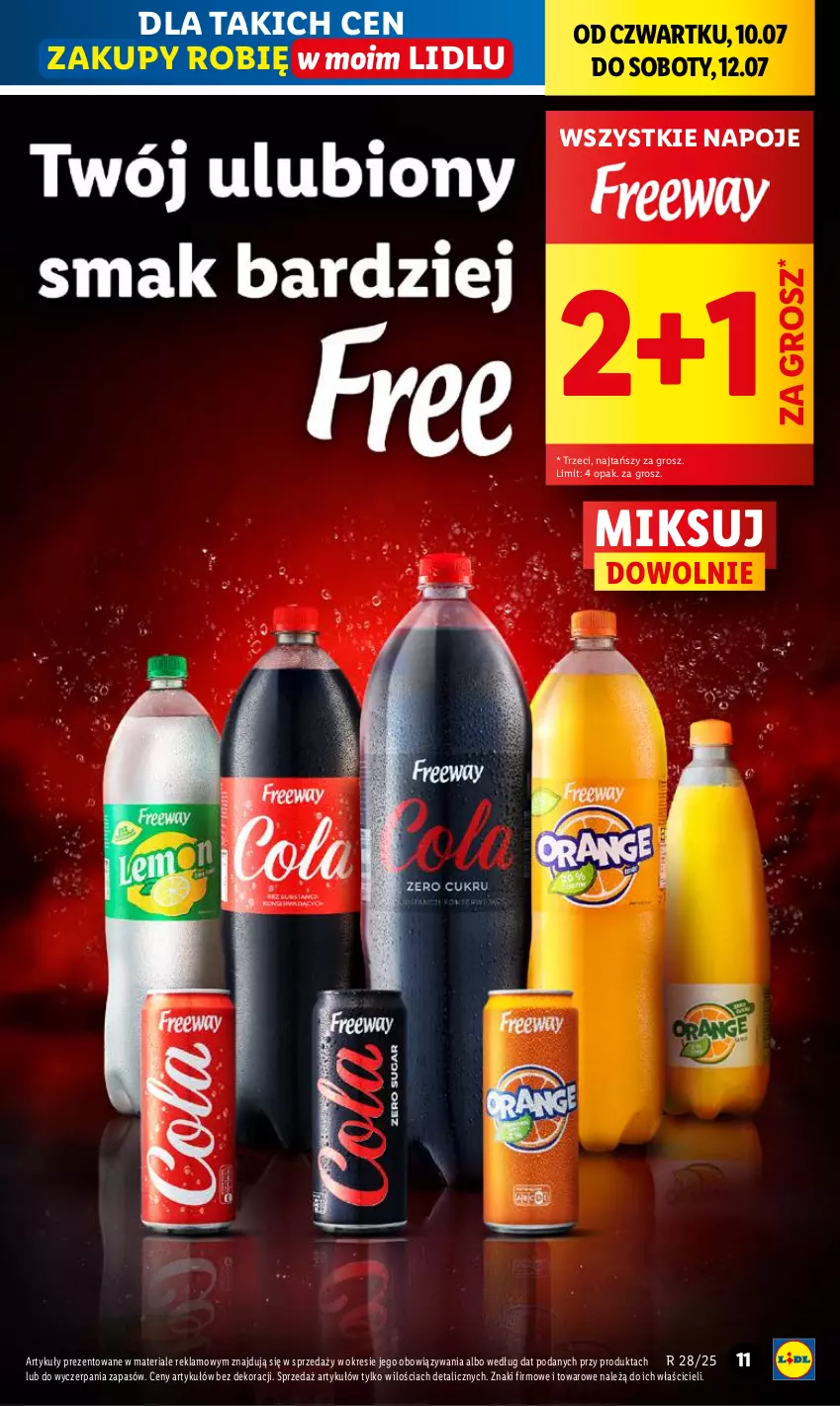 Gazetka promocyjna Lidl - GAZETKA - ważna 10.07 do 12.07.2025 - strona 11 - produkty: Napoje