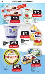 Gazetka promocyjna Netto - Artykuły spożywcze - Gazetka - ważna od 06.05 do 06.05.2023 - strona 14 - produkty: Ser, Jogurt, Président, Serek homogenizowany, Serek, Camembert, Bakoma, Danio, Jogurt bio, Mleczna kanapka, Kinder