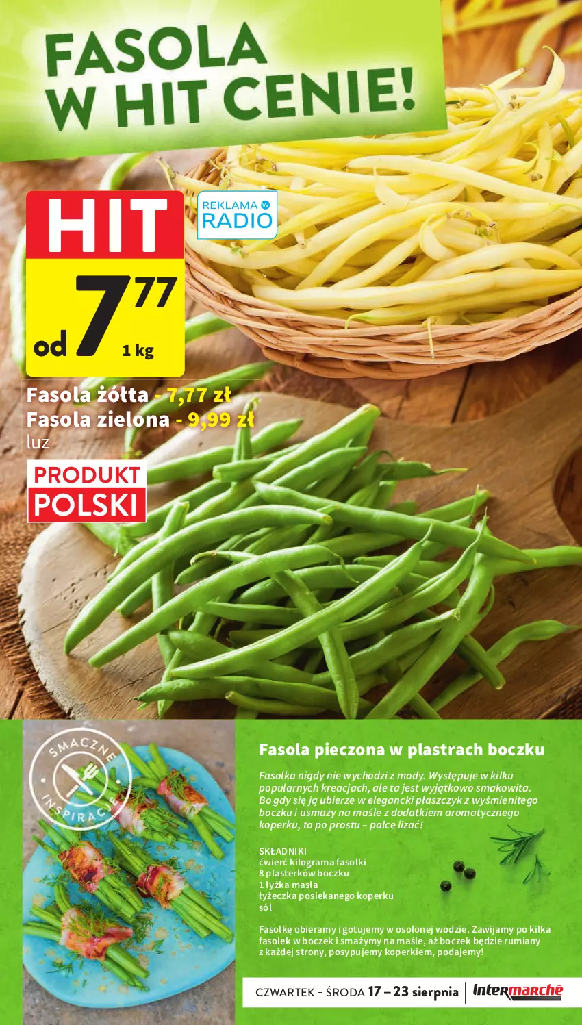 Gazetka promocyjna Intermarche - Gazetka Intermarche - ważna 17.08 do 23.08.2023 - strona 8 - produkty: Boczek, Fa, Fasola, Gra, Piec, Płaszcz, Rama, Rum, Smakowita, Sól