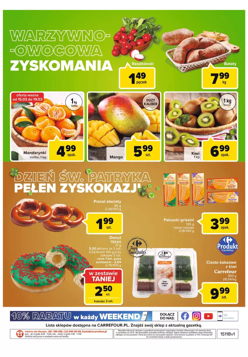 Gazetka promocyjna Carrefour - Gazetka Market Targ świeżości - ważna 15.03 do 21.03.2022 - strona 2 - produkty: Mandarynki, Siatka