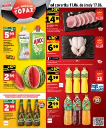 Gazetka promocyjna Topaz - Gazetka - Gazetka - ważna od 17.06 do 17.06.2026 - strona 1 - produkty: Piwa, Kurczak, Kujawski, Gra, Tusz, Tymbark, Waga, Napój, Olej, K2