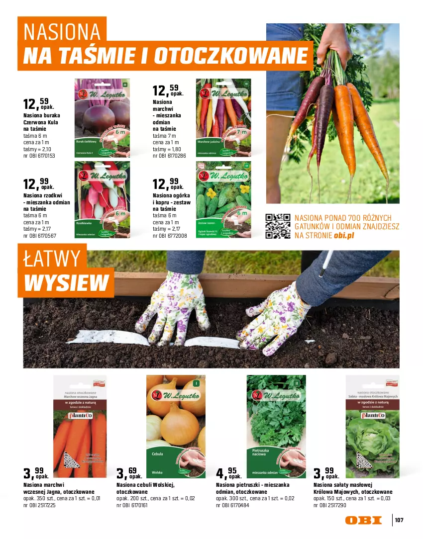 Gazetka promocyjna Obi - Gazetka OBI - ważna 16.03 do 31.08.2026 - strona 107 - produkty: Fa, Grunt, Masło, Ogród, Sałat, Ser, Tera