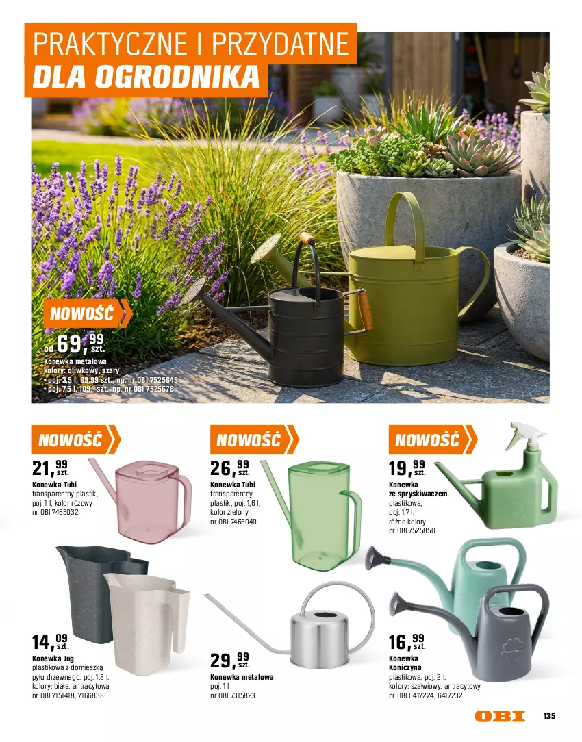Gazetka promocyjna Obi - Gazetka OBI - ważna 16.03 do 31.08.2026 - strona 135 - produkty: Gra, Intel, Konewka, Tran
