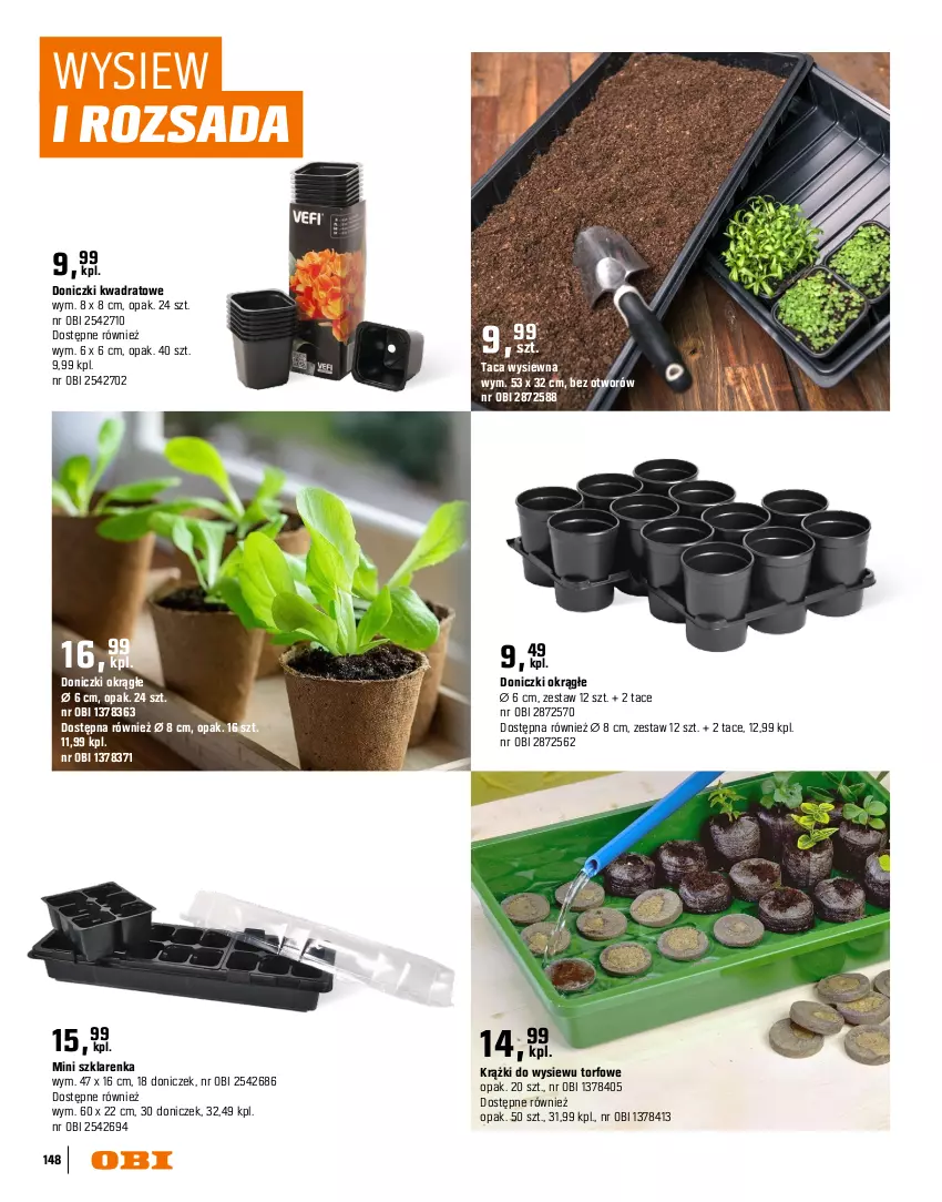 Gazetka promocyjna Obi - Gazetka OBI - ważna 16.03 do 31.08.2026 - strona 148 - produkty: Gra, Ogród, Szklarenka, Taca