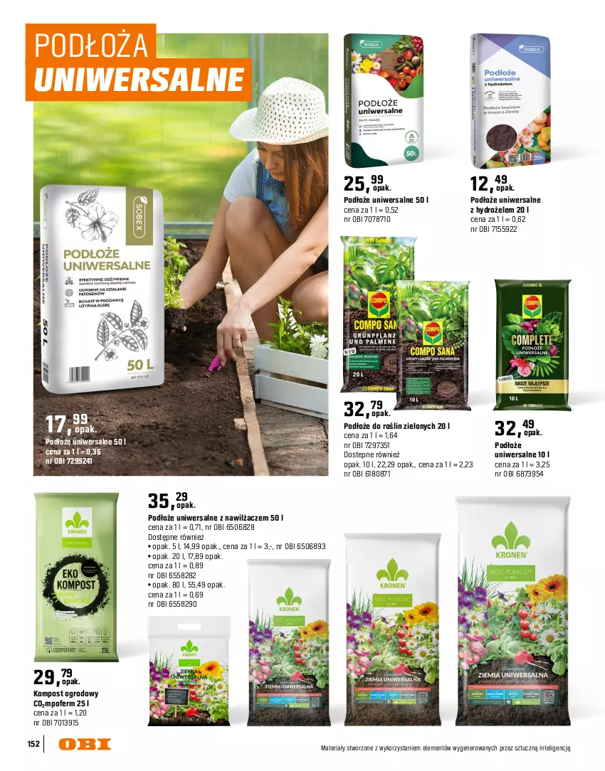 Gazetka promocyjna Obi - Gazetka OBI - ważna 16.03 do 31.08.2026 - strona 152 - produkty: Dron, Intel, Podłoże do roślin, Surf