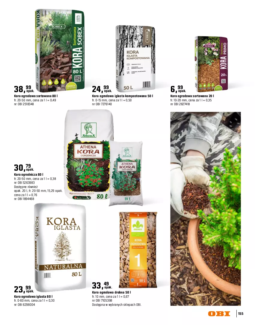 Gazetka promocyjna Obi - Gazetka OBI - ważna 16.03 do 31.08.2026 - strona 155 - produkty: Kora ogrodowa