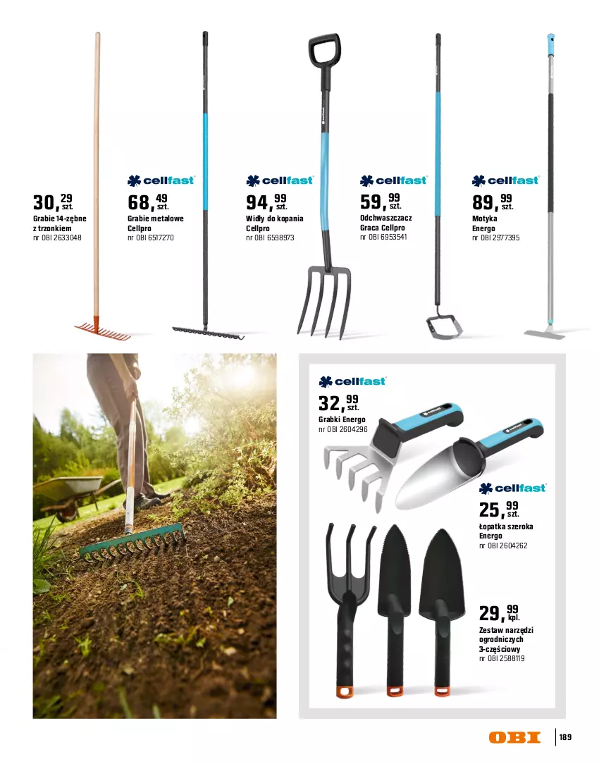 Gazetka promocyjna Obi - Gazetka OBI - ważna 16.03 do 31.08.2026 - strona 189 - produkty: Gra, Por, Szczotka, Zestaw narzędzi