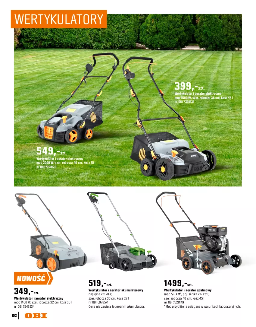 Gazetka promocyjna Obi - Gazetka OBI - ważna 16.03 do 31.08.2026 - strona 192 - produkty: Akumulator, Gry, Kosz