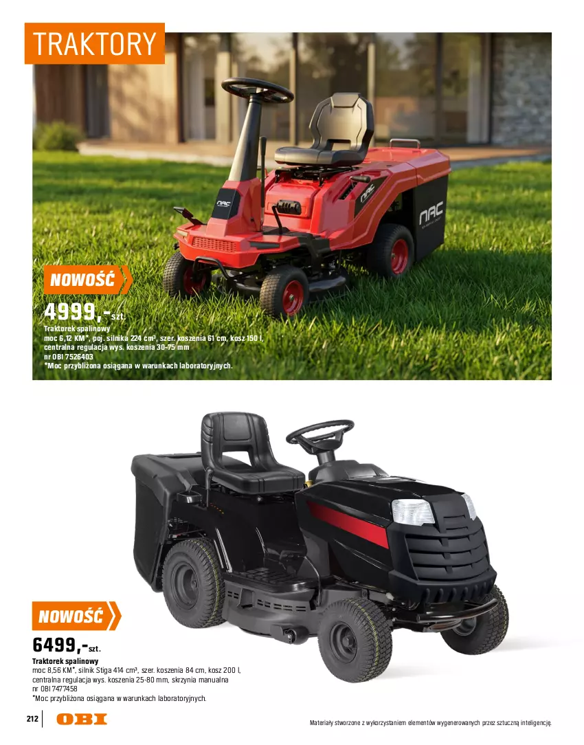 Gazetka promocyjna Obi - Gazetka OBI - ważna 16.03 do 31.08.2026 - strona 212 - produkty: Intel, Kosz, Traktor
