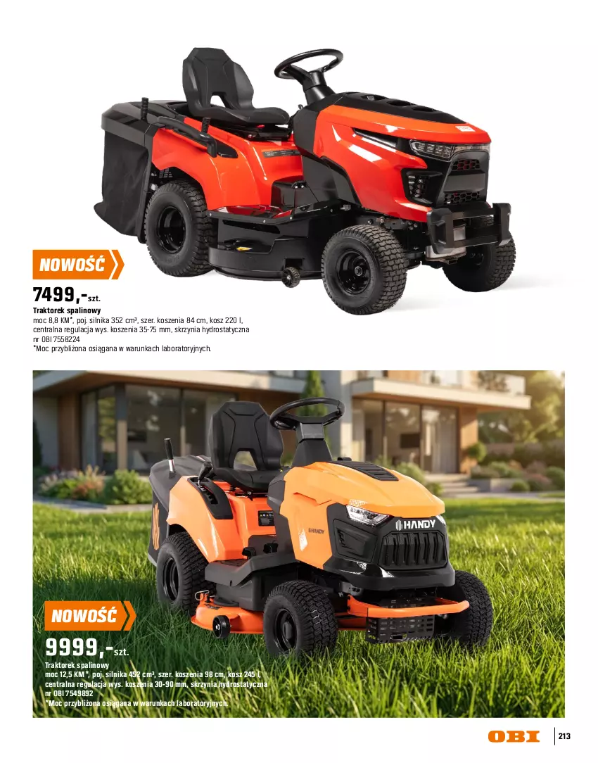 Gazetka promocyjna Obi - Gazetka OBI - ważna 16.03 do 31.08.2026 - strona 213 - produkty: Intel, Kosz, Traktor