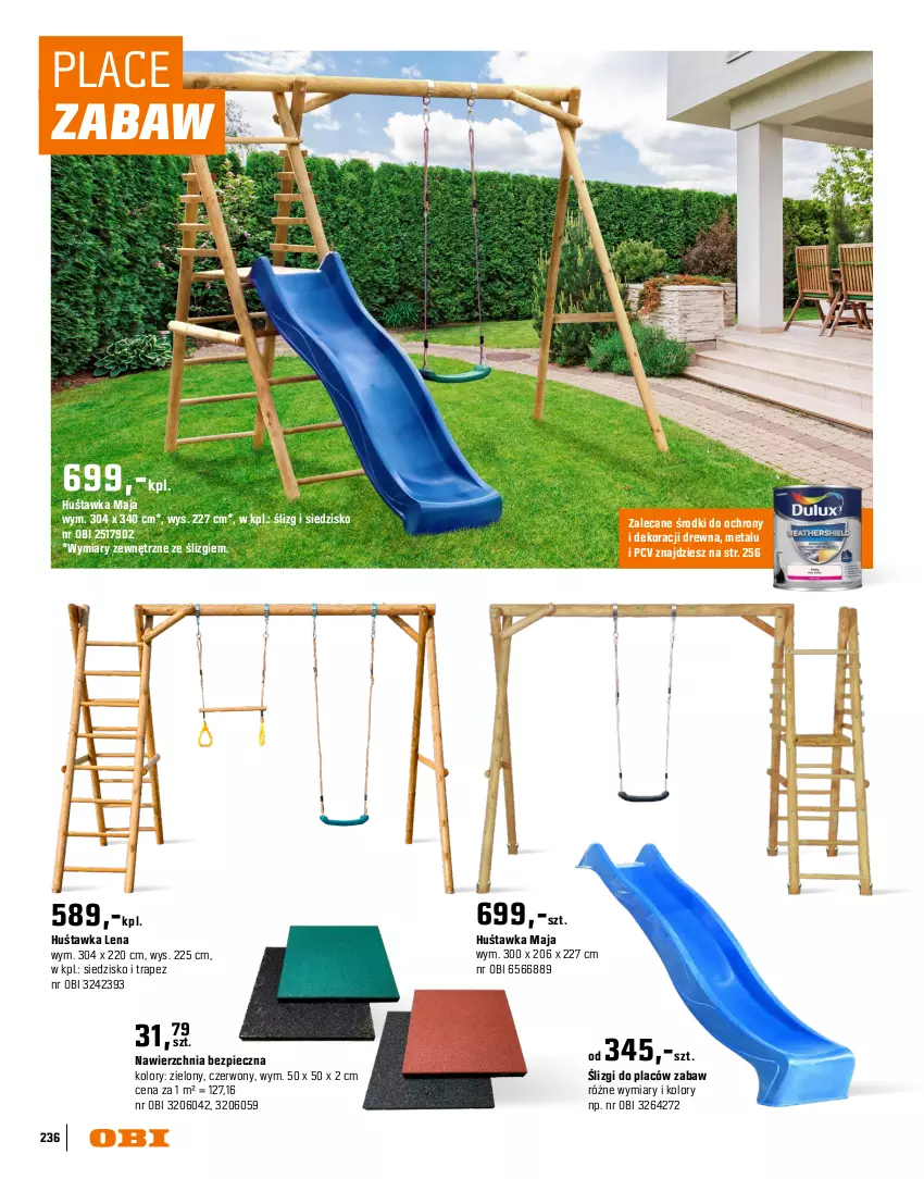 Gazetka promocyjna Obi - Gazetka OBI - ważna 16.03 do 31.08.2026 - strona 236 - produkty: Huśtawka, Piec, Siedzisko