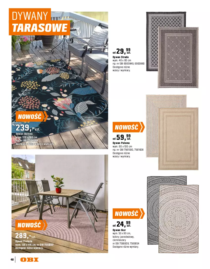 Gazetka promocyjna Obi - Gazetka OBI - ważna 16.03 do 31.08.2026 - strona 48 - produkty: Dywan, Gra, Sok