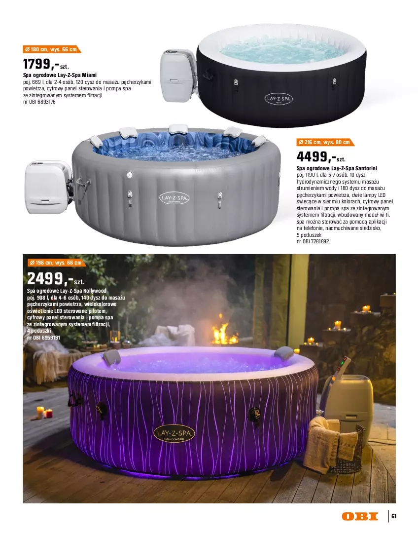 Gazetka promocyjna Obi - Gazetka OBI - ważna 16.03 do 31.08.2026 - strona 61 - produkty: Rum, Siedzisko, Telefon