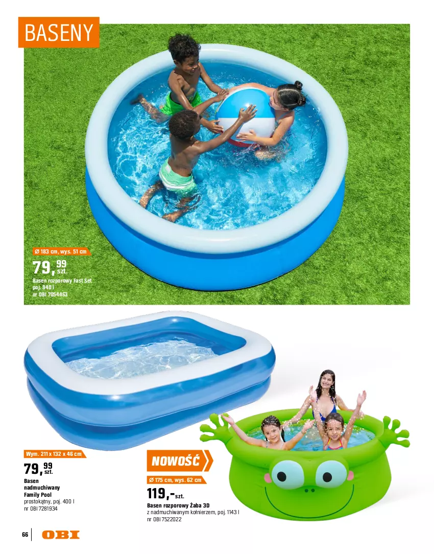 Gazetka promocyjna Obi - Gazetka OBI - ważna 16.03 do 31.08.2026 - strona 66 - produkty: Donut, Dzieci, Fa, Por