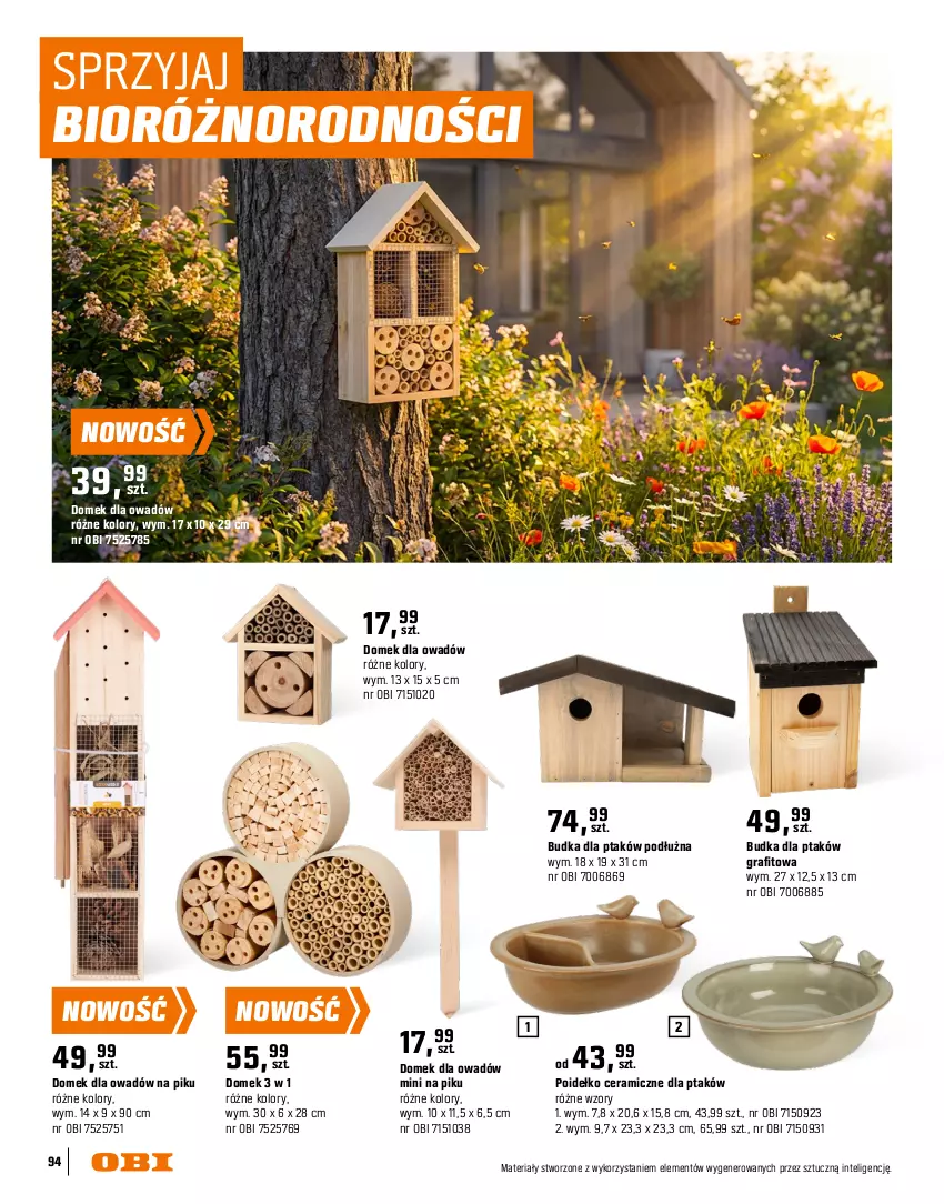 Gazetka promocyjna Obi - Gazetka OBI - ważna 16.03 do 31.08.2026 - strona 94 - produkty: Aronia, Fa, Gra, Intel, Ogród, Piec