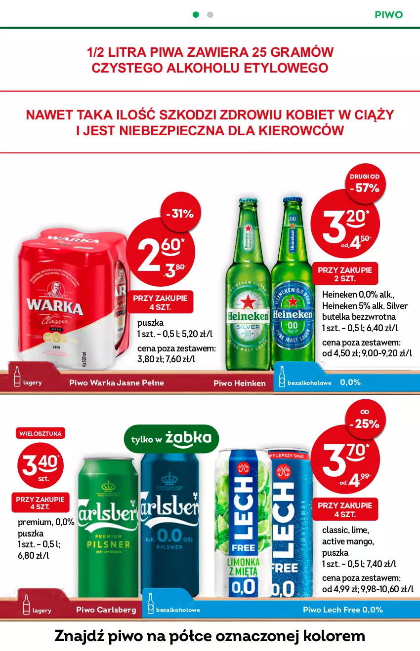 Gazetka promocyjna Żabka - ważna 17.08 do 23.08.2022 - strona 28 - produkty: Carlsberg, Gra, Heineken, Mango, Piec, Piwa, Piwo, Warka