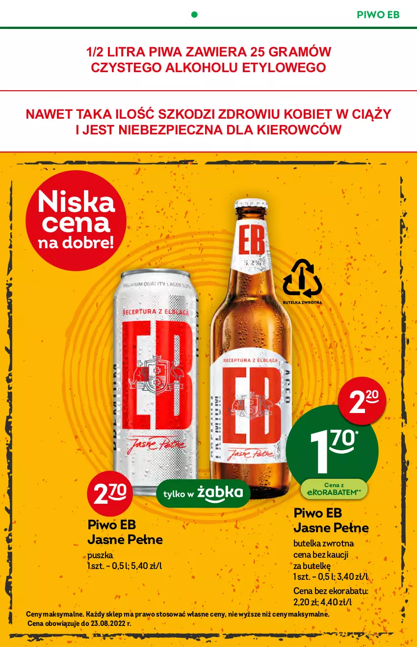 Gazetka promocyjna Żabka - ważna 17.08 do 23.08.2022 - strona 30 - produkty: Gra, Piec, Piwa, Piwo