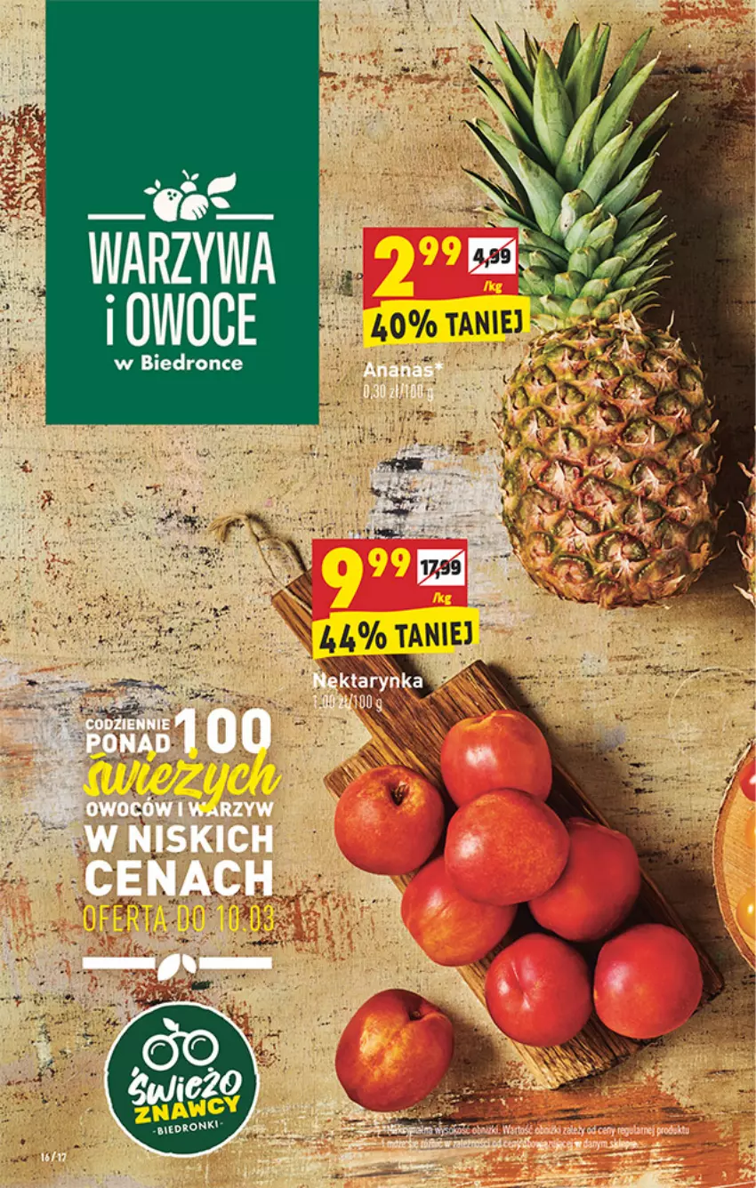 Gazetka promocyjna Biedronka - W tym tygodniu PN - ważna 08.03 do 13.03.2021 - strona 16 - produkty: Dron, Owoce, Warzywa, Warzywa i owoce