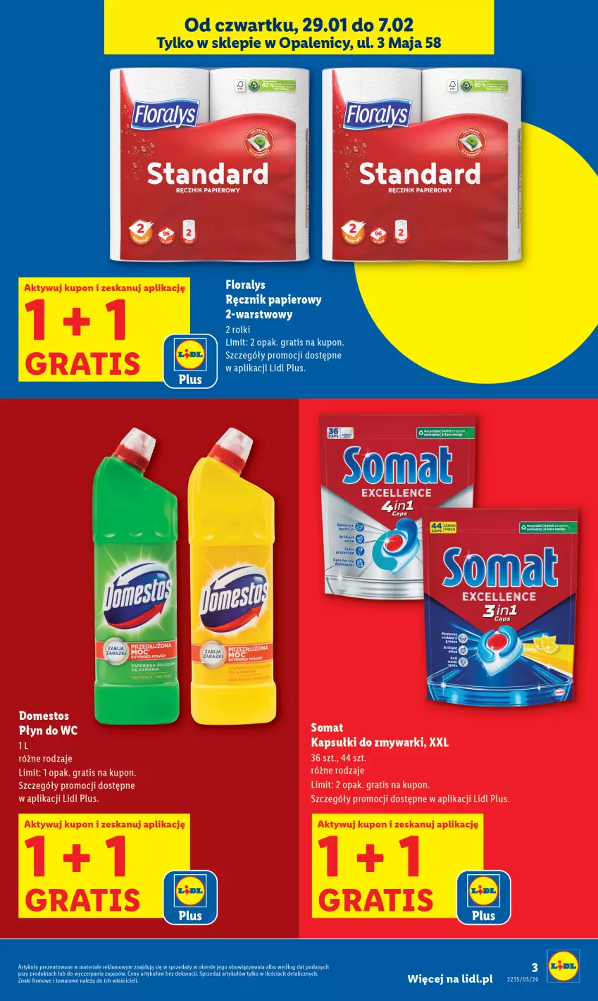 Gazetka promocyjna Lidl - Lidl w Opalenicy - ważna 29.01 do 07.02.2026 - strona 3 - produkty: Flora, Gra, LG, Papier, Ręcznik