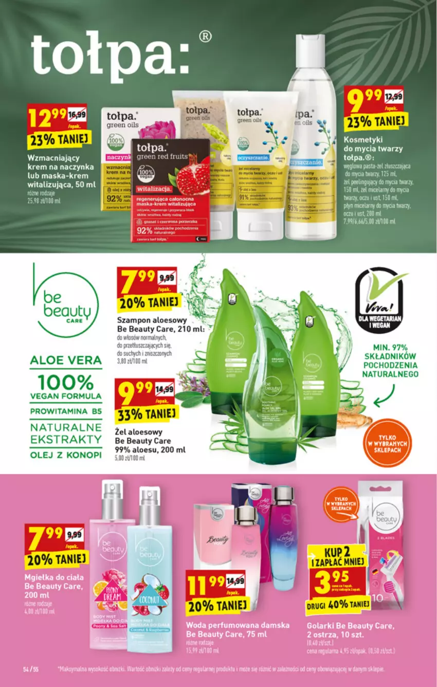 Gazetka promocyjna Biedronka - W tym tygodniu PN - ważna 22.02 do 27.02.2021 - strona 54 - produkty: Aloe vera, Be Be, Maska, Olej, Szampon, Tołpa