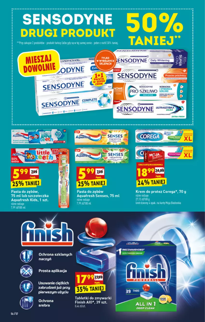 Gazetka promocyjna Biedronka - W tym tygodniu PN - ważna 22.02 do 27.02.2021 - strona 56 - produkty: Fa, Senses, Sensodyne, Tablet, Tabletki do zmywarki, Zmywarki