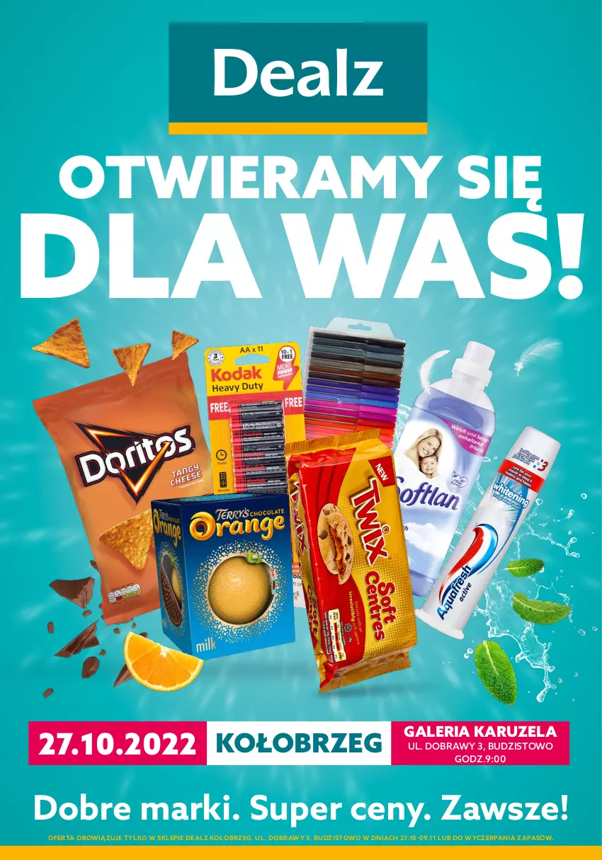 Gazetka promocyjna Dealz - NOWY SKLEPKaruzela Kołobrzeg, Budzistowo - ważna 27.10 do 09.11.2022 - strona 1