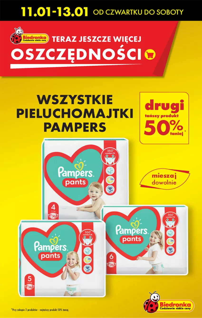 Gazetka promocyjna Biedronka - Od czwartku - ważna 11.01 do 17.01.2024 - strona 25 - produkty: Majtki, Pampers, Pieluchomajtki