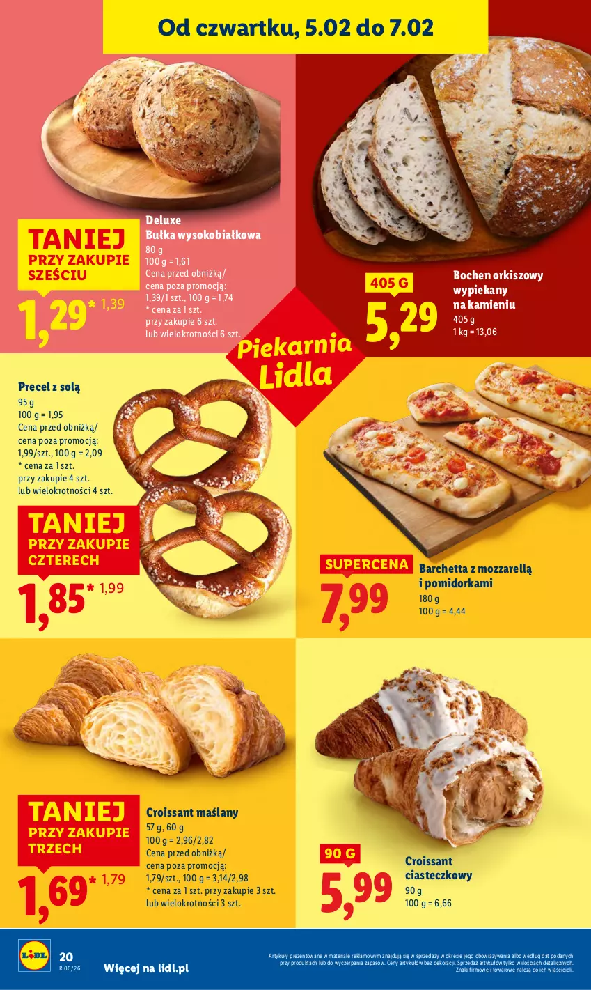 Gazetka promocyjna Lidl - GAZETKA - ważna 05.02 do 07.02.2026 - strona 22 - produkty: Bułka, Croissant, Orka, Sok