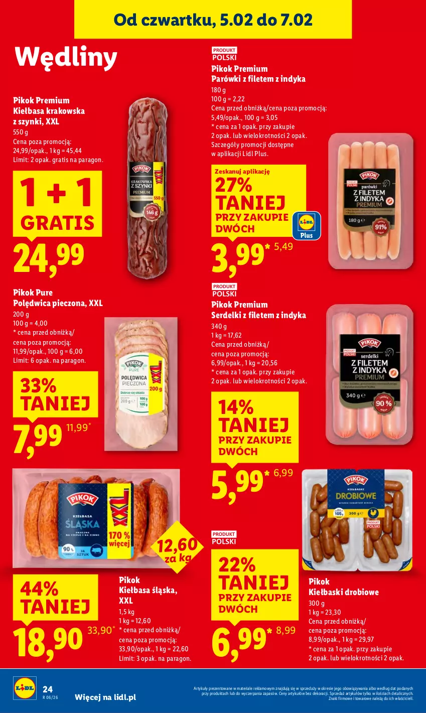 Gazetka promocyjna Lidl - GAZETKA - ważna 05.02 do 07.02.2026 - strona 26 - produkty: Gra, Kiełbasa, Kiełbasa krakowska, Kiełbasa śląska, Parówki, Piec, PIKOK, Polędwica, Pur, Ser, Serdelki
