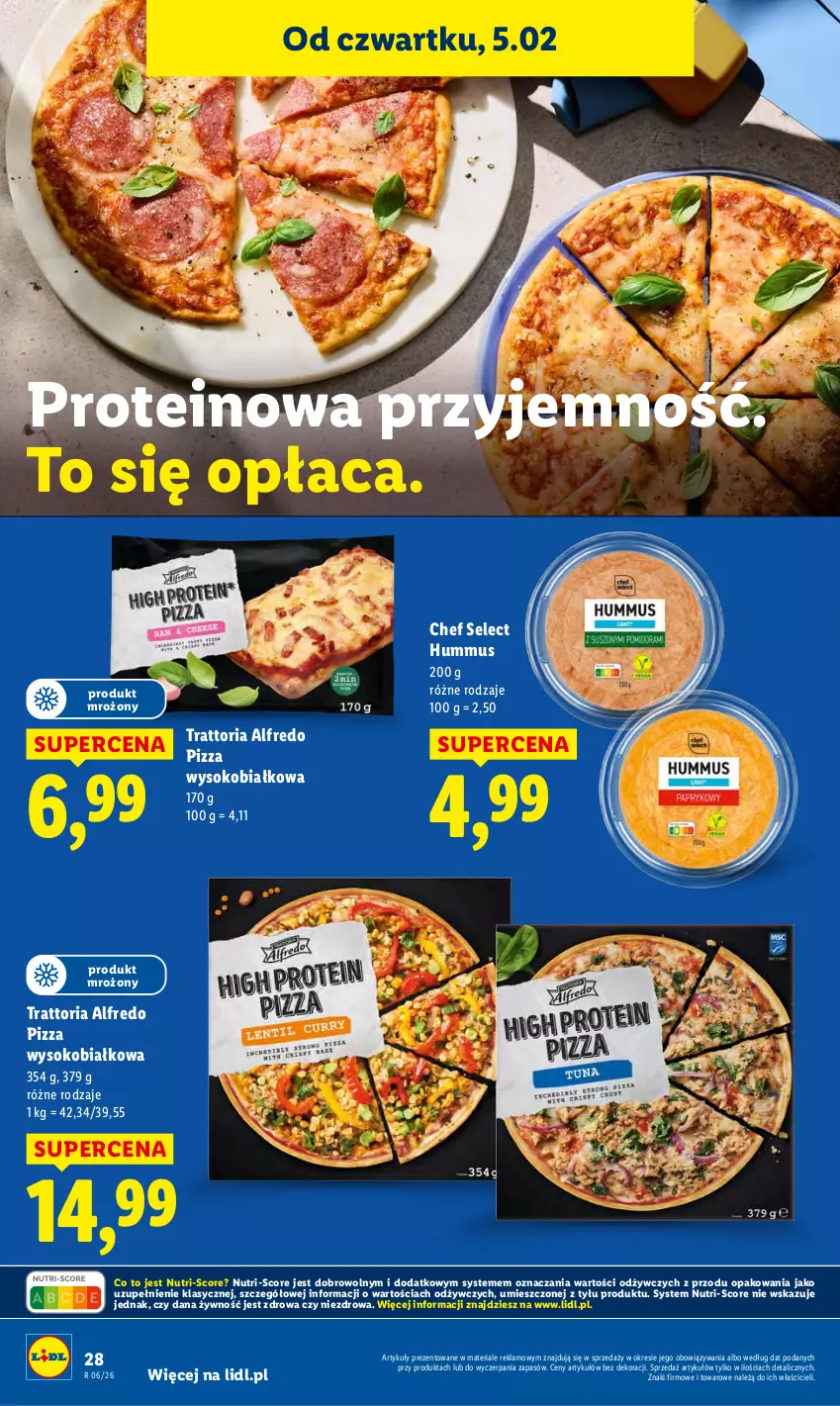 Gazetka promocyjna Lidl - GAZETKA - ważna 05.02 do 07.02.2026 - strona 30 - produkty: Hummus, Mus, Pizza, Sok