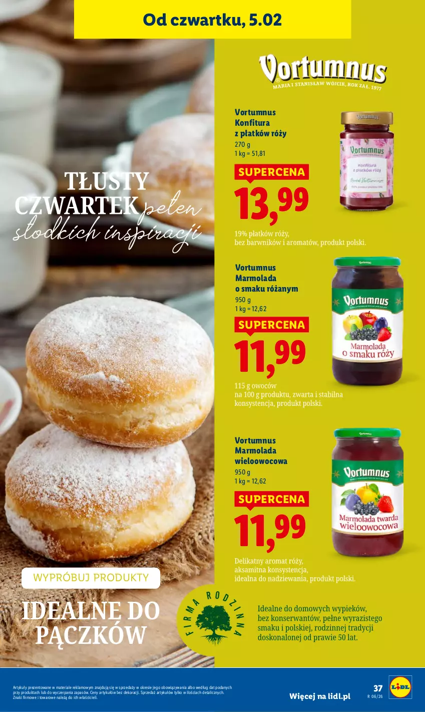 Gazetka promocyjna Lidl - GAZETKA - ważna 05.02 do 07.02.2026 - strona 39 - produkty: Konfitura, Marmolada, Mola, Róża