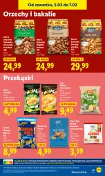 Gazetka promocyjna Lidl - GAZETKA - Gazetka - ważna od 07.02 do 07.02.2026 - strona 51 - produkty: Orzechy włoskie, Ketchup, Hummus, Migdały łuskane, Ser, Sól, Mus, Migdały, Jogurt, Chipsy, Chrupki, Precle, Camembert, Bazyl, Lorenz, Monster Munch, Lay’s, Pomidory