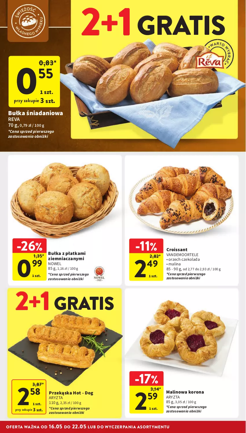 Gazetka promocyjna Intermarche - Gazetka Intermarche - ważna 16.05 do 22.05.2024 - strona 22 - produkty: Bułka, Croissant, Czekolada, Danio, Gra