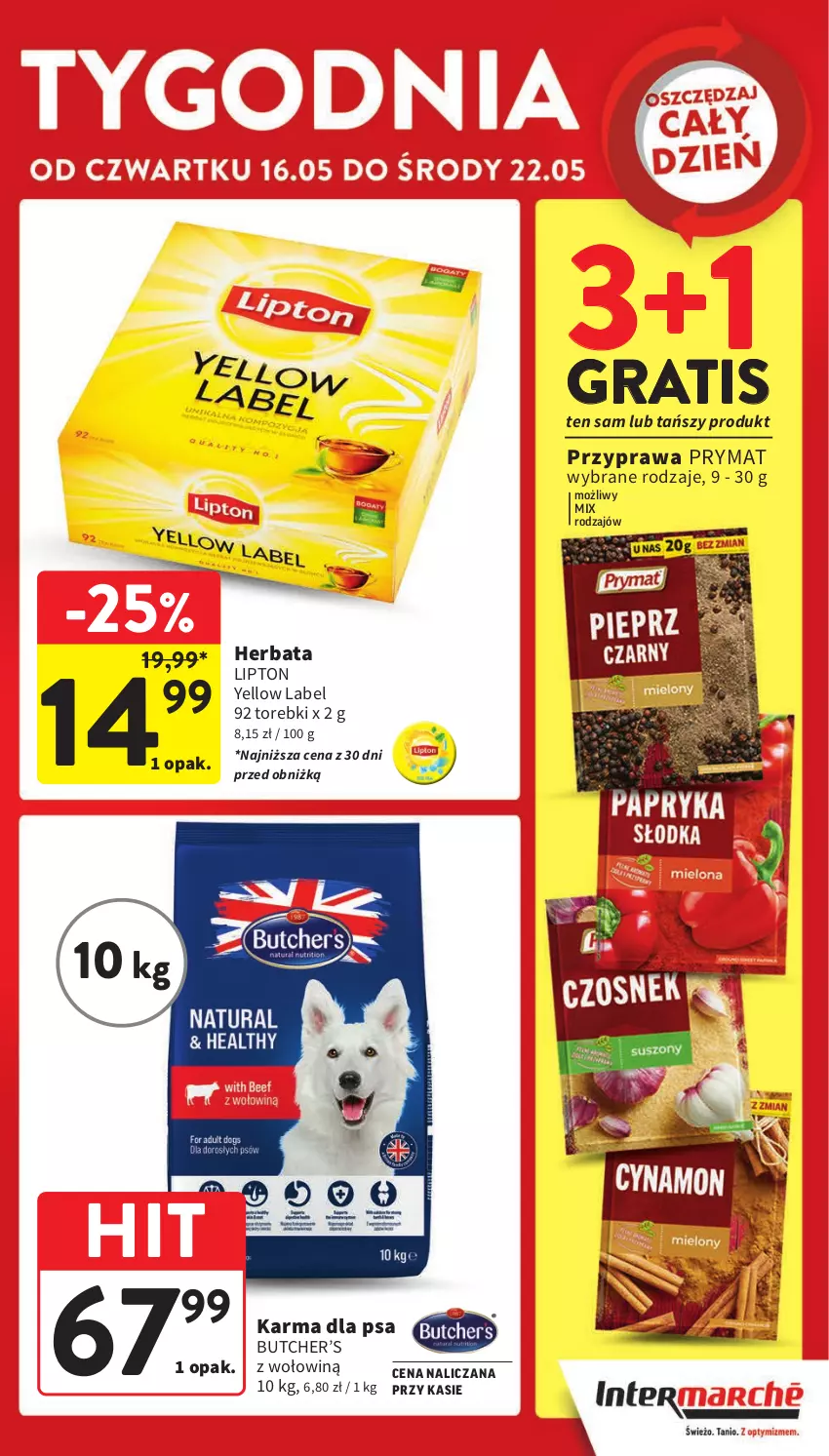 Gazetka promocyjna Intermarche - Gazetka Intermarche - ważna 16.05 do 22.05.2024 - strona 3 - produkty: Gra, Herbata, Lipton, Prymat