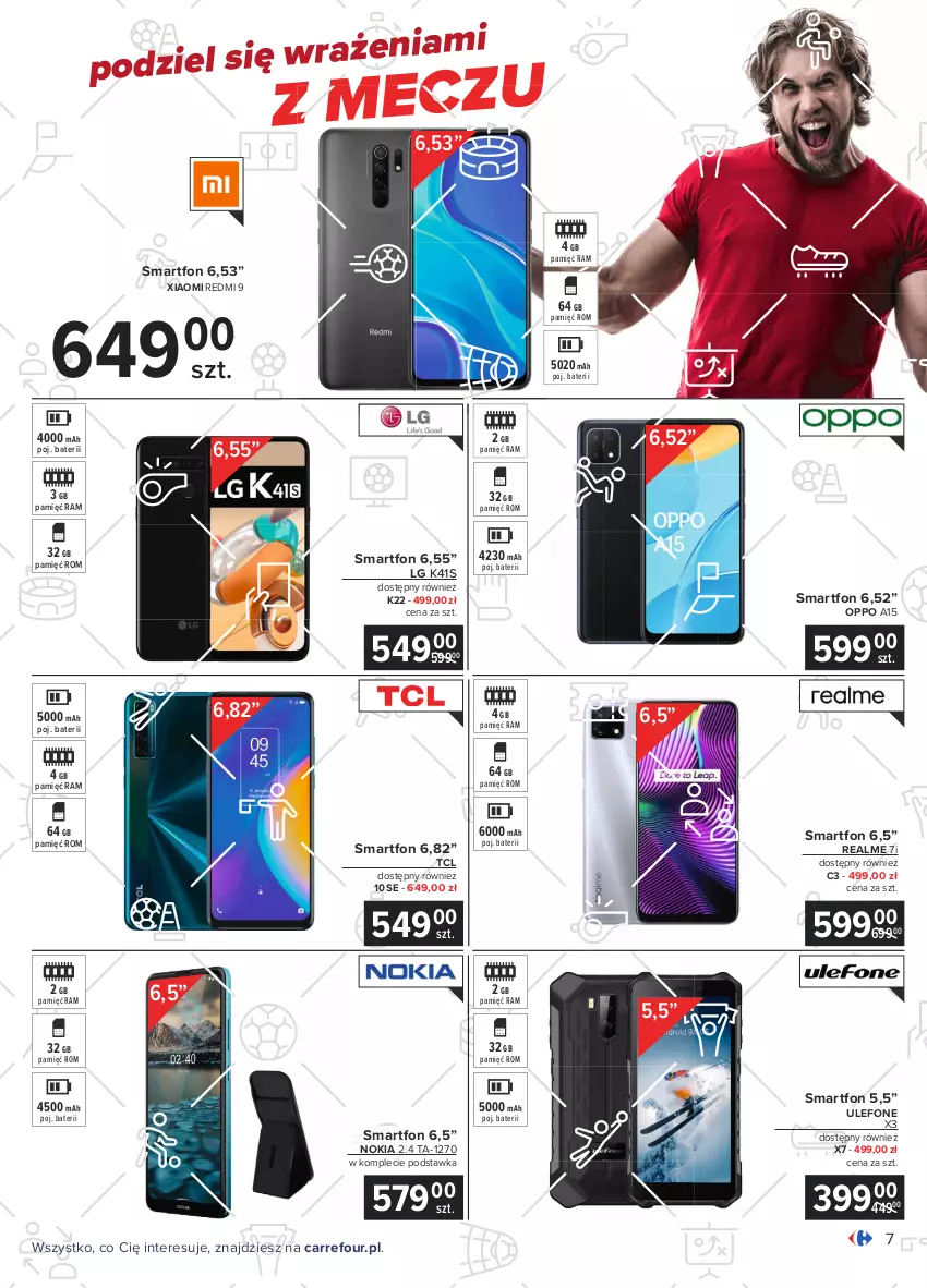 Gazetka promocyjna Carrefour - Gazetka Multimedia kibica - ważna 24.05 do 12.06.2021 - strona 7 - produkty: K2, LG, Nokia, Smartfon