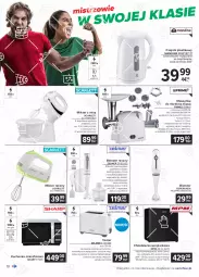 Gazetka promocyjna Carrefour - Gazetka Multimedia kibica - Gazetka - ważna od 12.06 do 12.06.2021 - strona 10 - produkty: Piec, Chłodziarka, Mikser z misą, Top, Sok, Ser, Noż, Miarka, Blender ręczny, Blender, Maszynka do mielenia, Czajnik, Trzepaczka, Toster, Mikser, Szynka, Sharp, Silan, Kuchenka mikrofalowa, Mikser ręczny, Maszynka, Zelmer, Grill, Fa