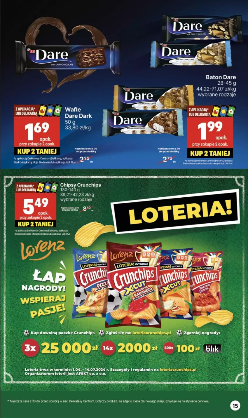 Gazetka promocyjna Delikatesy Centrum - #LATO DLA WSZYSTKICH w Delikatesach Centrum od 17 czerwca! 17-30.06.2024 - ważna 17.06 do 30.06.2024 - strona 15 - produkty: Baton, Chipsy, Crunchips, Dron, Orka, Rum