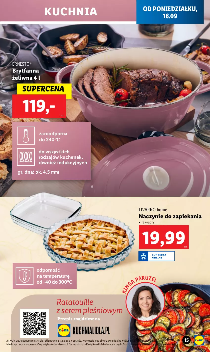 Gazetka promocyjna Lidl - GAZETKA - ważna 16.09 do 21.09.2024 - strona 17 - produkty: Fa, Ivar, Kuchnia, Por, Ser