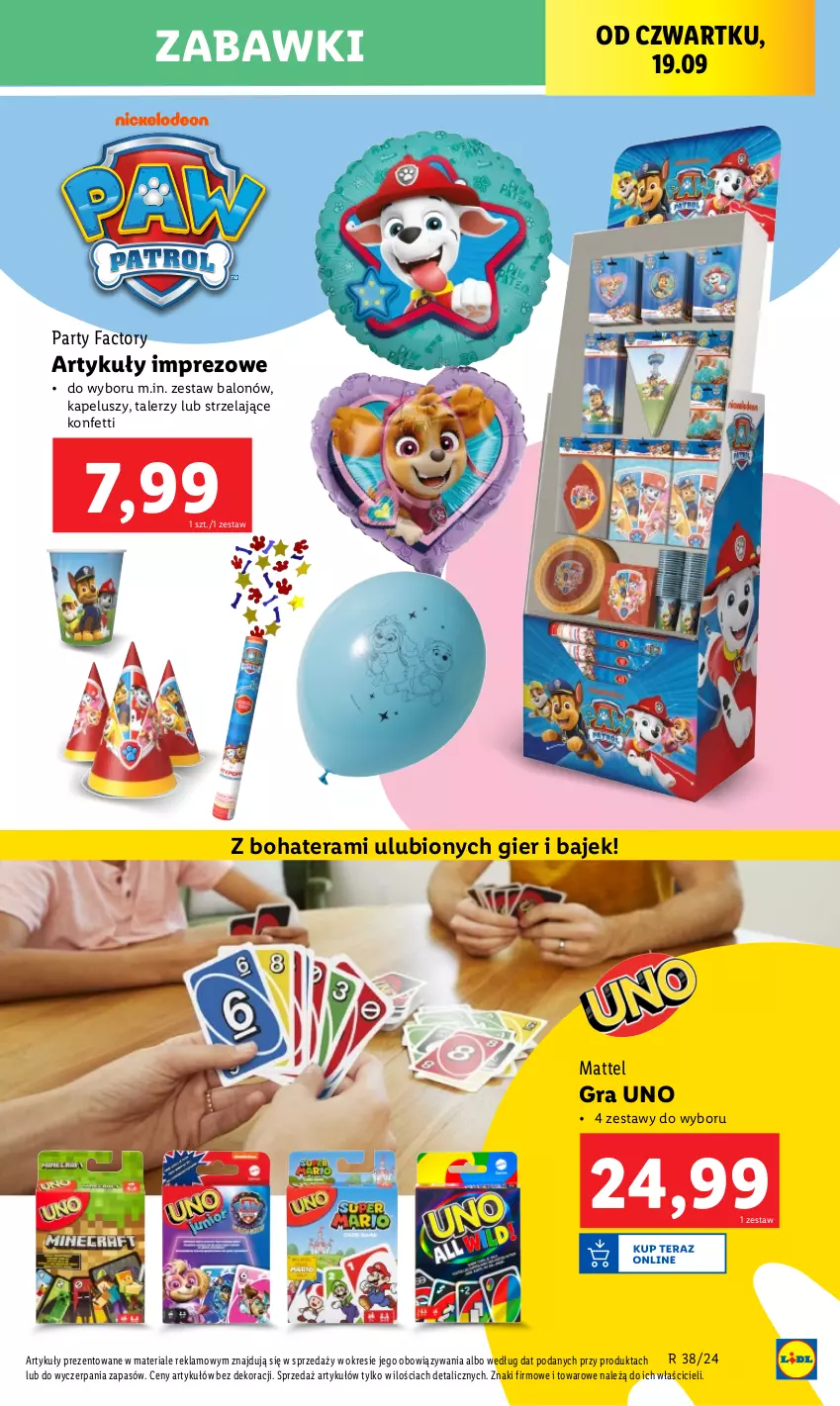 Gazetka promocyjna Lidl - GAZETKA - ważna 16.09 do 21.09.2024 - strona 19 - produkty: Fa, Gra, Mattel, Talerz, Tera